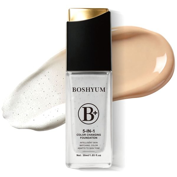 Color-changing foundation